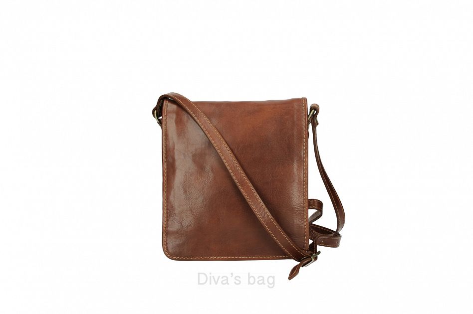 Milano - Leather Messenger Bag, unisex